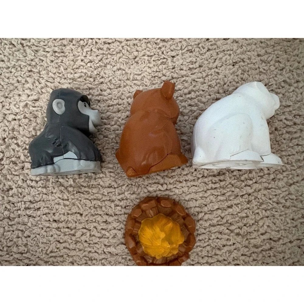 Fisher-Price Little People Animal Figures Gorilla Brown Bear Polar Bear Campfire